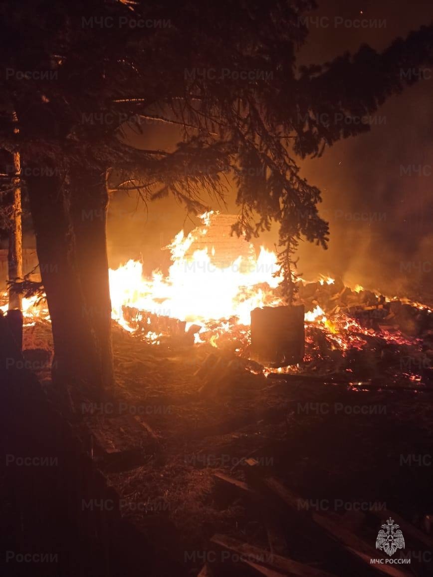 Пожар в Братском районе