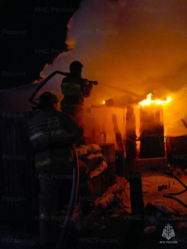 Пожар в Братском районе